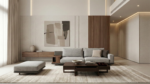 Palma Sectional Sofa Fabric Grey - Image 2