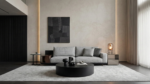 Palma Sectional Sofa Fabric Grey - Image 4