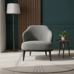 Aspen Lowback Grey Fabric - Image 2