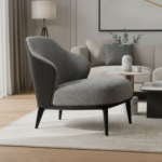 Aspen Lowback Grey Fabric - Image 3