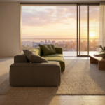 BONELI-SOFA-SMALL-ARMREST-OLIVE-GREEN-FABRIC-A11080B-2