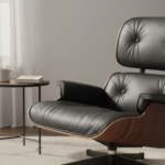 Eames Lounge Chair (A11) Black Leather - Image 3