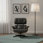 Eames Lounge Chair (A11) Black Leather - Image 4