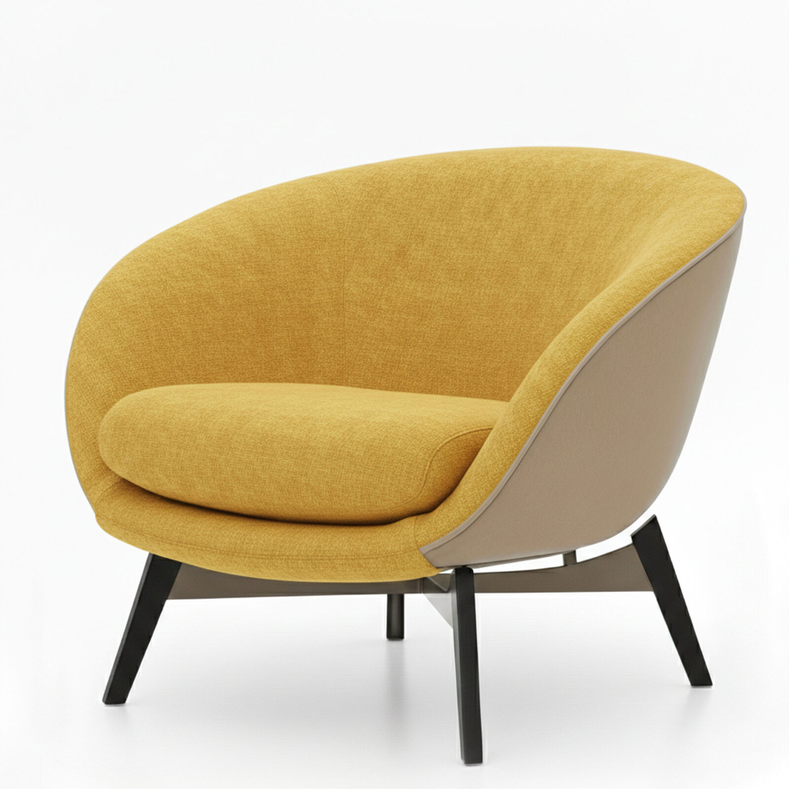 Marshall-Lounge-Chair-Buttercup-Fabric-A182026F-D Marshall Lounge Chair Fixed Fabric - Fabric #KK04284-013 - Image 1