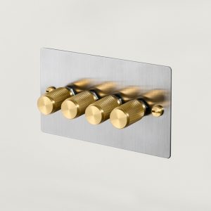 4G Dimmer / Steel / Brass