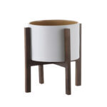 Albero Flower Pot - White + Yellow