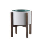 Albero Flower Pot - White + Blue