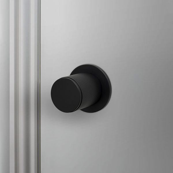 Door Knob / Linear / Welders Black