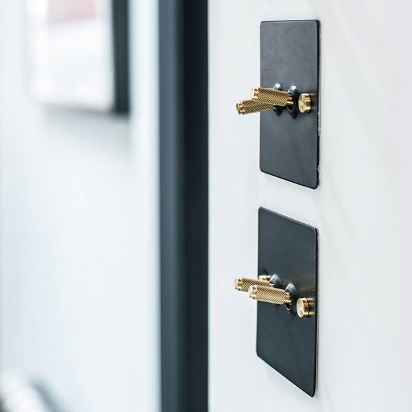 2G Toggle Switch / Black / Brass - Image 3
