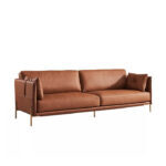 Vaca Sofa 3 Seater Sofa Medium Brown Leather