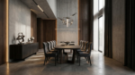 Ipsum Dining Chair Fabric Ash Wood - Image 4
