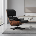 Eames Lounge Chair (A14) Black Leather - Image 3