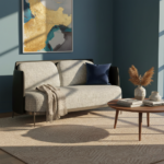 Evanston Sofa 2 Seater Light Grey Fabric - Image 3