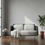 Evanston Sofa 2 Seater Light Grey Fabric - Image 4