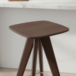 Grove Bar Stool Dark Walnut Wood - Image 4