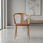 Hueso Dining Chair Walnut Leather - Image 4