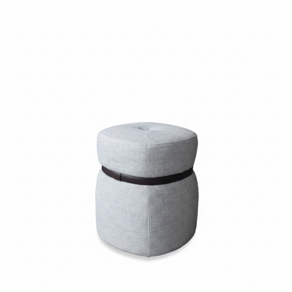 Kenora Stool Grey Fabric