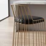 La Sposa Barstool Black Polyurethane - Image 4