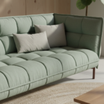 Moscova Sofa - 3 Seater Sofa Sage Green Fabric - Image 3