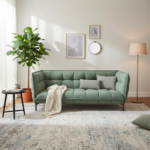 Moscova Sofa - 3 Seater Sofa Sage Green Fabric - Image 4