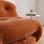 Nube Sofa 1 Seater Sofa Brown Suede - Image 3