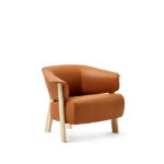 Quest Lounge Chair Dark Brown Oak Wood