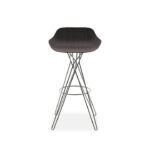 Segovia Bar Stool Brown Pearl Fiberglass Stainless Steel