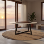 Stark Marble Round Table Large White - Image 4