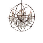 Crystalpila Chandelier Matte Natural Iron