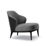 Aspen Lowback Grey Fabric