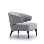 Junction Lounge Armchair Light Grey Fabric