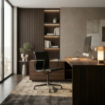 Eames Aluminium Management Black Glides Leather - Image 3