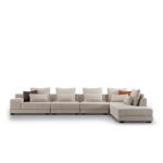 Rome Sofa Modular Fabric Chrome
