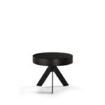 Abril Bed Side Table Dark Walnut