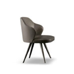 Aspen Dining Chair Dark Walnut Fabric