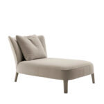 Canon Chaise Sofa Light Beige Fabric