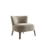 Canon Lounge Chair Lowback Armless (H. 80) Light Greige Fabric