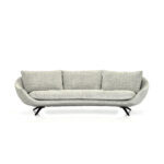 Chaya Sofa - 3 Seater Sofa White Fabric