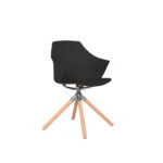 Fabert Dining Chair Black Polypropylene