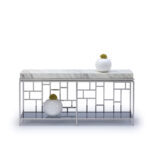 Felis Console Table White Marble