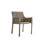 Gesu B Dining Chair Metal Form Brown