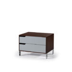 Kestrel Bed Side Table - Left Dark Walnut