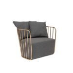 La Sposa Lounge Chair A3 Dark Grey Fabric