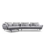Marsala Sofa Set Fabric Light Grey