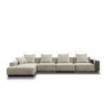 Pistoia Sofa Leather Chrome