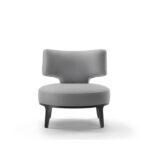 Rios Lounge Chair Light Grey Fabric