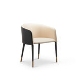 Seacole Dining Chair Beige Nappa Polyurethane