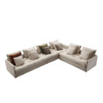 Sophia Zip Sofa Greige Fabric
