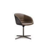 Stow Chair Brown Italian Leather