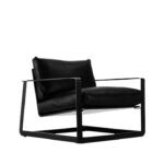 Thiago Lounge Chair Black Leather